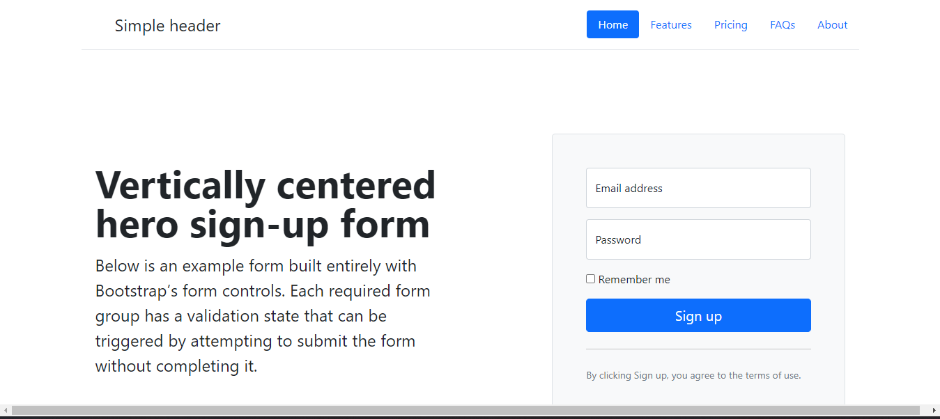 Simple Website Design